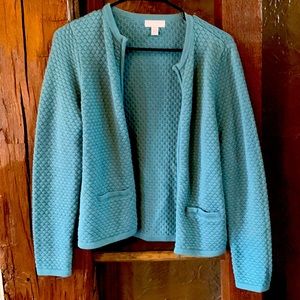 Charter club, small petite, zip sweater